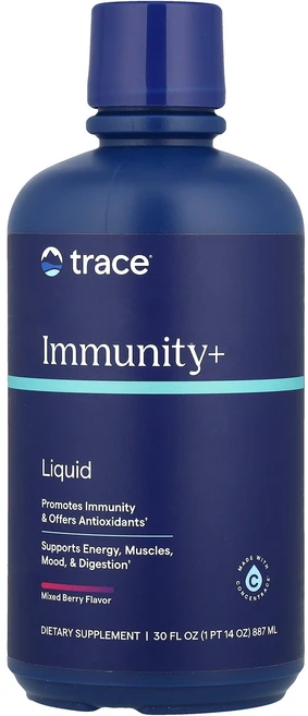 Trace 빠른 흡수 액상 면역강화제 믹스 베리 맛 887ml(30fl oz) Trace (트레이스), Trace, 빠른 흡수 액상 면역강화제, 믹스 베리 맛, 887ml, 1개 - 쿠팡