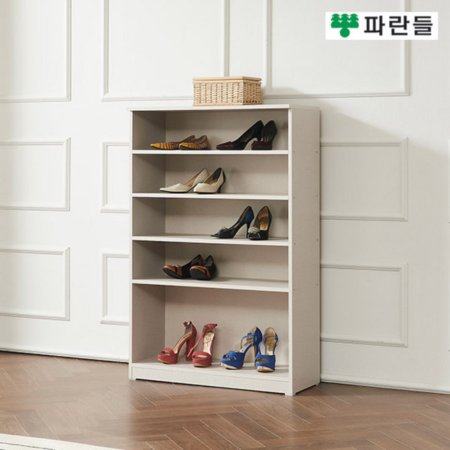 파란들가구 800X1220 오픈신발장 다용도수납장 장식장, 네츄럴, 5단