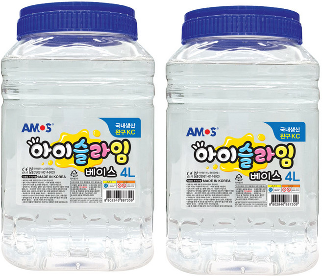 아모스 초강력 액체풀 물풀, 4L, 2개