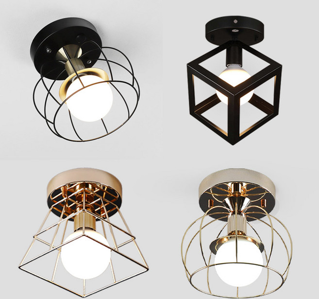 예쁜 센서등 직부등 LED 현관 베란다 인테리어조명, 01.케이지 직부등(블랙), 1개