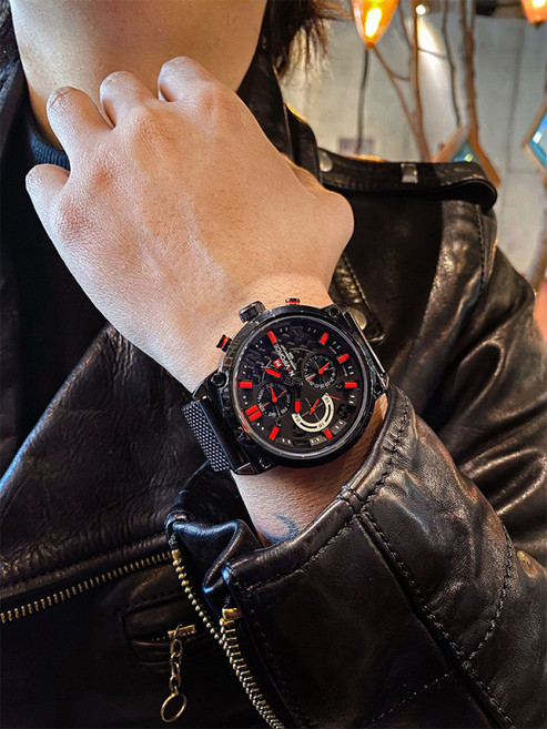 남성 고급 메탈 시계 방수 쿼츠 대형 다이얼 패션 손목시계 30대 40대 남자 추천