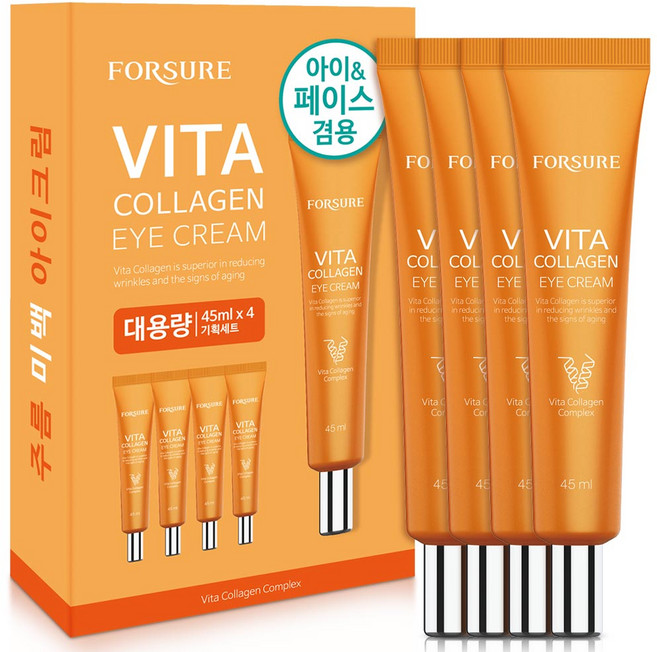 포슈어 비타 콜라겐 아이크림 4p, 180ml, 1개