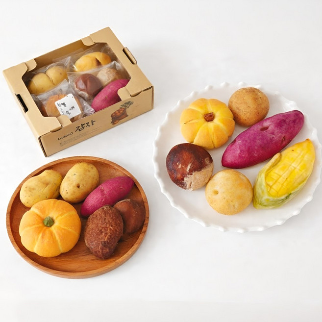 춘천감자빵 강원도감자빵 간식 세트 춘천 산지직송 글루텐프리 구황작물빵, 90g, 10개, 혼합빵