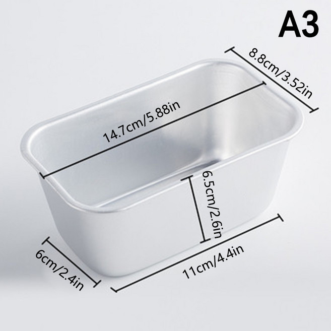 빵틀베이킹 금형 직사각형 토스트 케이크 빵 팬 트레이 깊은 접시 치즈 브라우니 주방 악세사리, 01 A3, 1개