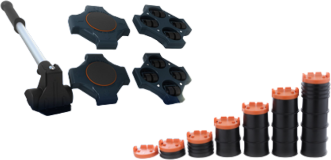 신제품 360 킹콩크레인 360도 회전 만능지렛대 무거운 가구 냉장고 책상 침대 운반 옮기기 재배치, 1개