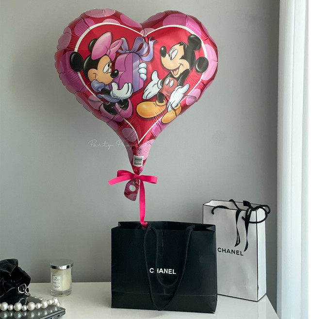 하트풍선 프로포즈 생일 선물 은박풍선 미키미니