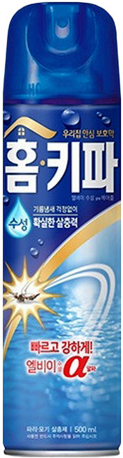 홈키파 엘비이 알파 수성에어졸 살충제, 본상품, 1개, 500ml