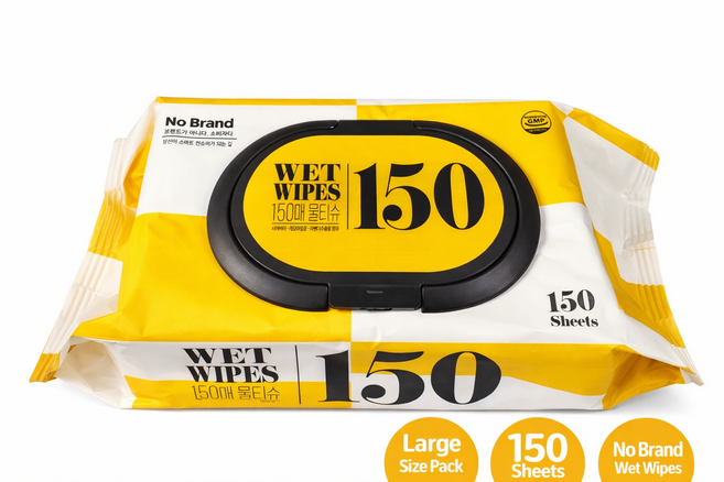 코코토토 데일리 깨끗한 물티슈 캡형 150매, 1개