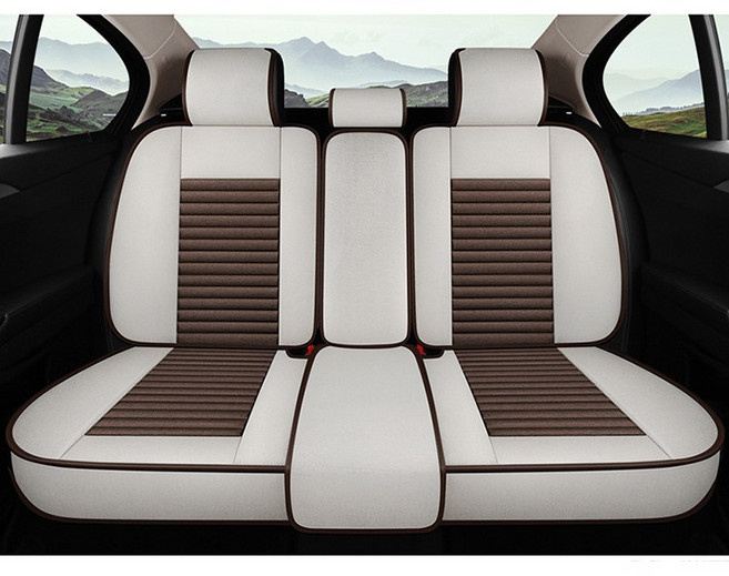 카시트커버 아반떼cn7 그랜저르블랑 자동차방석 시트, 브라운, JNV-SM01 뒷좌석1P, 1개