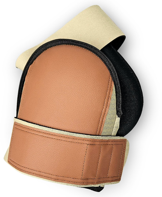 작업용 타일 현장 타일 도배 미장 충격 흡수 무릎 보호대 가죽형, 1개, 기본