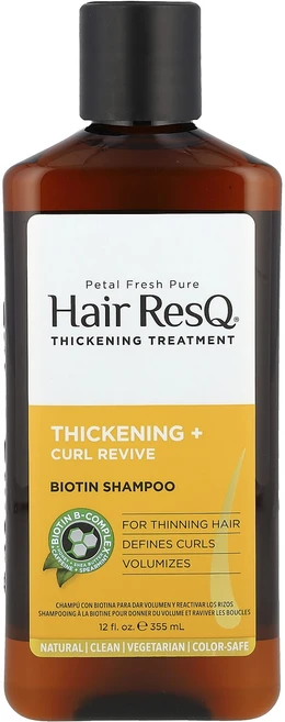 Petal Fresh Hair ResQ® 강화 트리트먼트 비오틴 샴푸 355ml(12fl oz), PetalFreshHairResQ강화트리트먼트비오틴샴푸, 1개, 355ml - 쿠팡