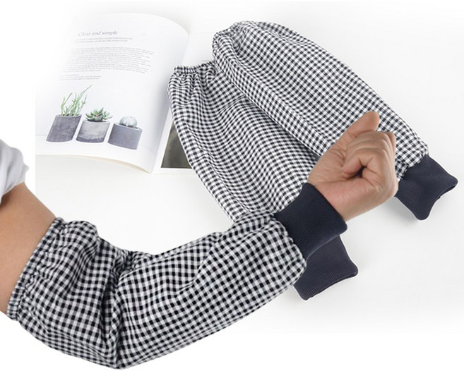 핸더스 국산 면 체크 시보리 팔토시 다용도 토시 순면토시 작업용 토시미술 사무 토시, 상세페이지 참조