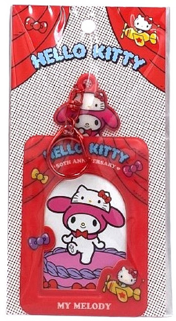 헬로키티 50주년 포토카드 키홀더 마이멜로디, 1개, 레드