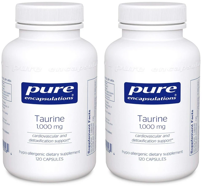 퓨어인캡슐레이션 타우린 1000mg 캡슐, 120정, 2개 - 쿠팡