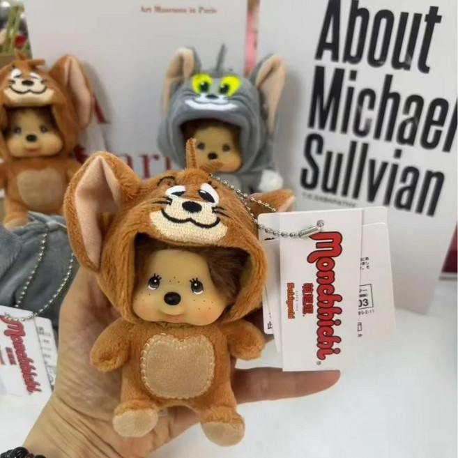 손연재 몬치치 톰과제리 키링 - 백참 치무탄 베비치치 키홀더 열쇠고리 가방꾸미기 수입 일본, 1개, 제리