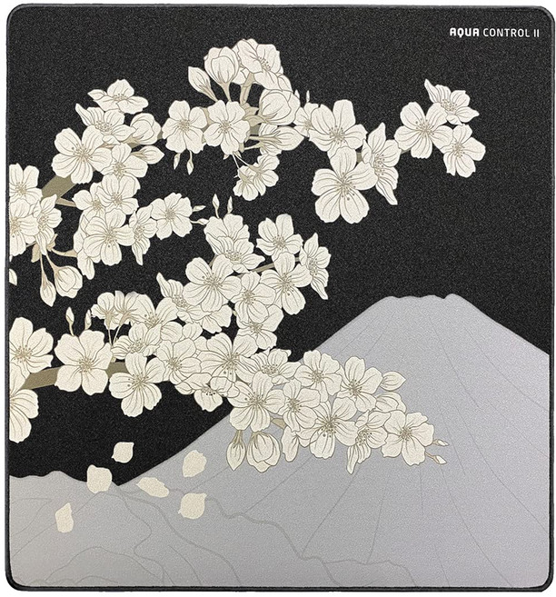X-Raypad Aqua Control 2 Sakura 게임용 마우스 패드, 1개, 사쿠라 블랙