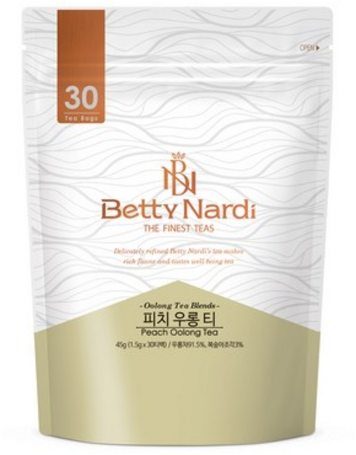 베티나르디 리치우롱차 30티백지퍼백/ 삼각티백, 45g
