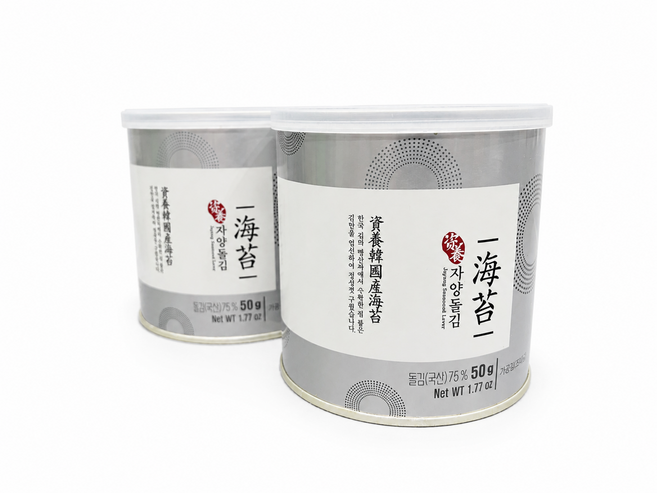 자양돌김 곱창돌김 캔김 50g X 2개 - 캔돌김 곱창캔김 곱창김 돌김 프리미엄김