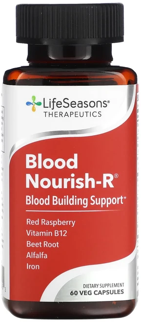 단백질 비타민 철분 마그내슘 칼슘 LifeSeasons Blood Nourush-R 혈액 생성 지원 베지 캡슐 60정 고루고루섭취해주세요, LifeSeasonsBloodNourushR혈액생성지원, 1개 - 쿠팡