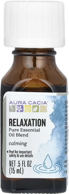 Aura Cacia 순수 에센셜 오일 혼합물 릴랙세이션 15ml(0.5fl oz), AuraCacia순수에센셜오일혼합물릴랙세이션15ml05, 1개, 15ml - 쿠팡