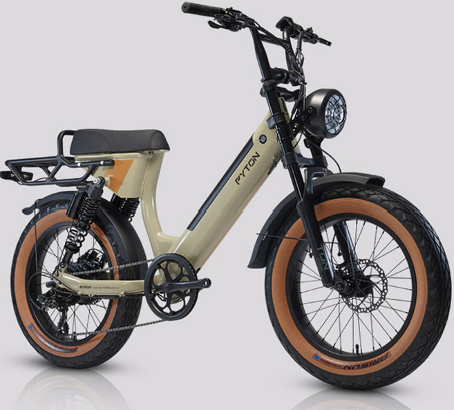 2025 알톤 파이톤20 48V 15AH 500W 20인치 자토바이 전동 전기자전거, 매트블랙(PAS전용) 15AH, 1개, 170cm