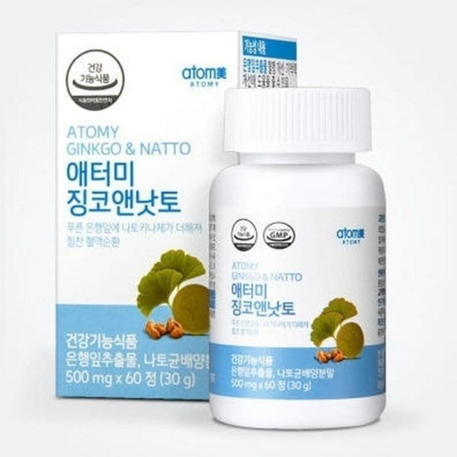 애터미 징코앤낫토 60정 x3SET (AD), 기본, 30g