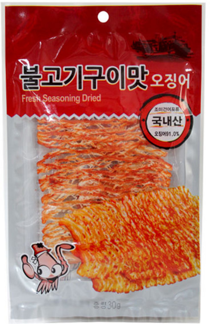 진주 불고기구이맛 오징어 30g, 1개