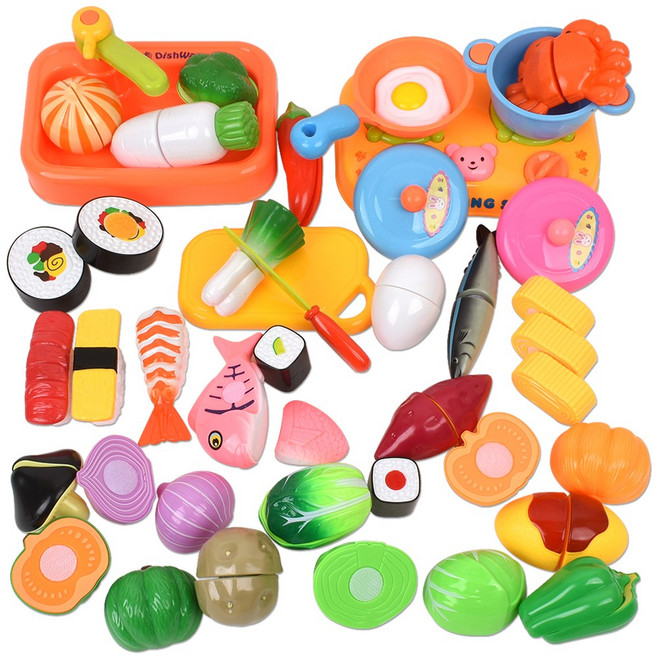 오즈토이 뉴 김밥롤 자르기 주방놀이 세트, 혼합색상, 1개