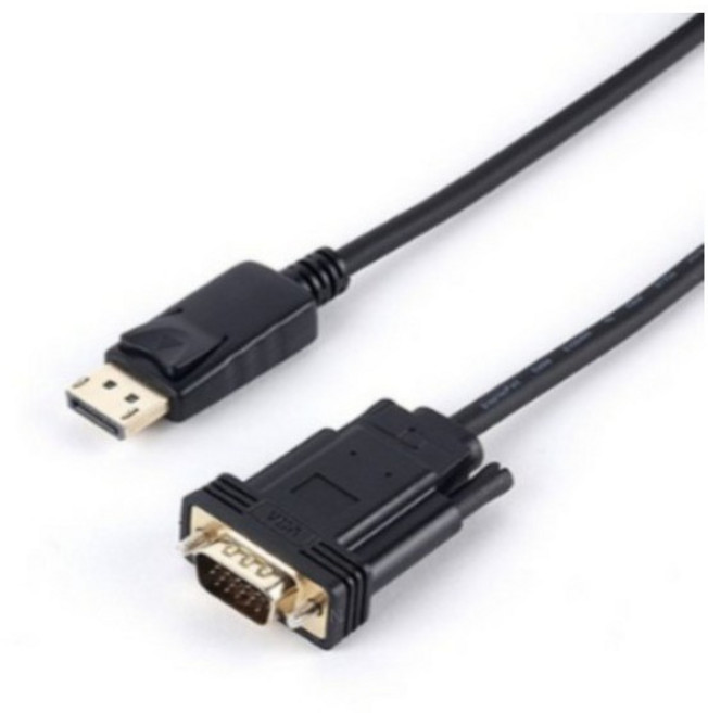 애니포트 DP to VGA 케이블, 1m, 검정, 1개