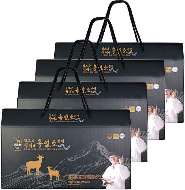 김오곤원장 장어와 흑염소진액, 4박스, 2.1L