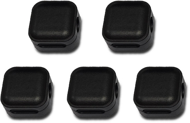 생활친구 강한자성 마그네틱 케이블 홀더, 5개, 블랙