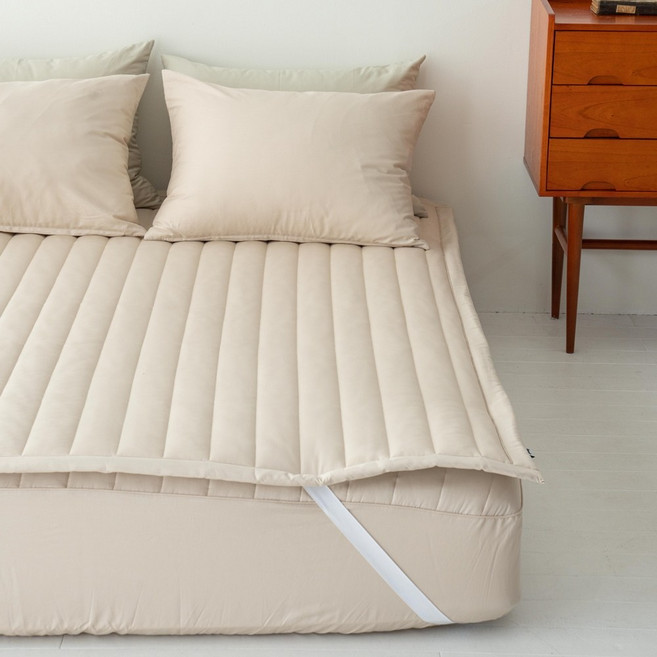 벨르데코 순면 침대패드 패밀리 라지킹 킹사이즈 퀸 슈퍼싱글 SS Q, 차콜