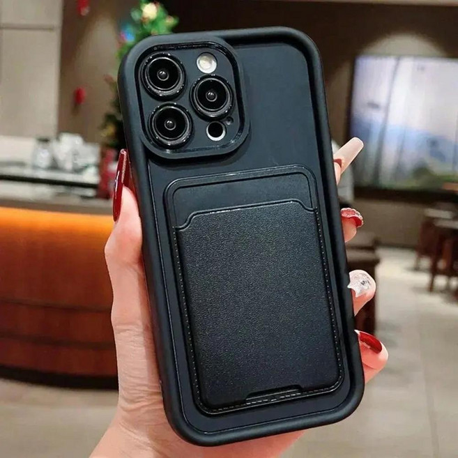 소프트 실리콘 케이스 지갑 카드 수납, 1개, 1. KB tyjt black / N. 생체 Y5...