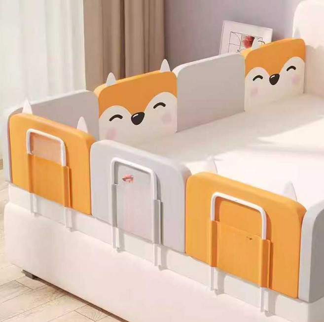 침대 펜스 쿠션 낙상방지 난간 가드 침대가드 50cm 그레이