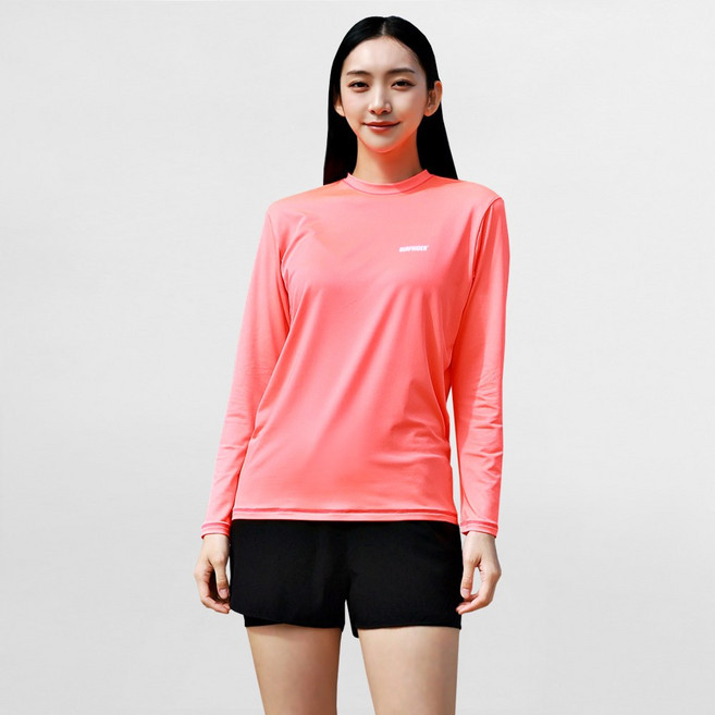 서프라이더 남녀 상하의 2장세트 오버핏긴팔 래쉬가드 체형커버 루즈핏 빅사이즈 ~3XL 까지/SURFRIDER