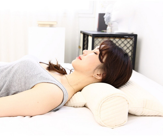 해피이즈 기능성베개 피그먼트누비 봉평세척건조 고온살균 메밀베개메밀포함 솜포함 거북목베개 일자목베개, 흰색, 1개