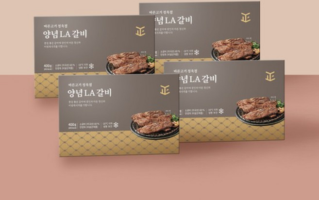 바른고기 정육점 양념LA갈비 400g X 4개, 없음
