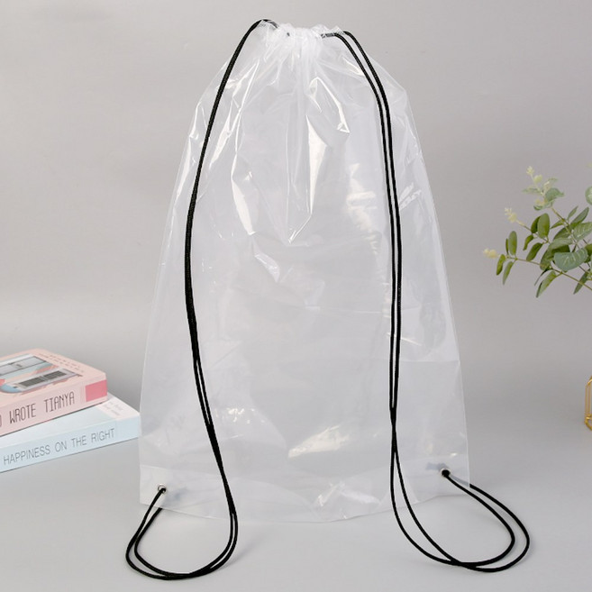 여행용 위생 방수 반투명 스트링 휴대용 복조리 파우치 수영장 비치 백팩 신발 더스트백 2Type