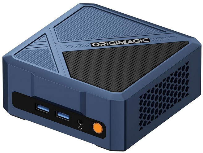 ORIGIMAGIC A3 미니 PC | RYZEN RAM(최대 SSD 7 256GB) 2280 32GB RADEON 8745HS GPU 780M 1TB DDR5 (M.2, 블루.