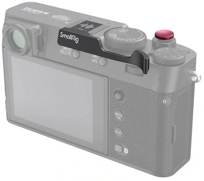 SmallRig FUJIFILM X100VI 용 썸 그립 카메라 액세서리 셔터 릴리즈 단추 포함 실버 블랙 4566 4559, 1개