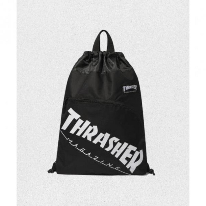 매장정품 트레셔 THRASHER 로고 스트링 백 블랙 TR2501BG04BK 1383566