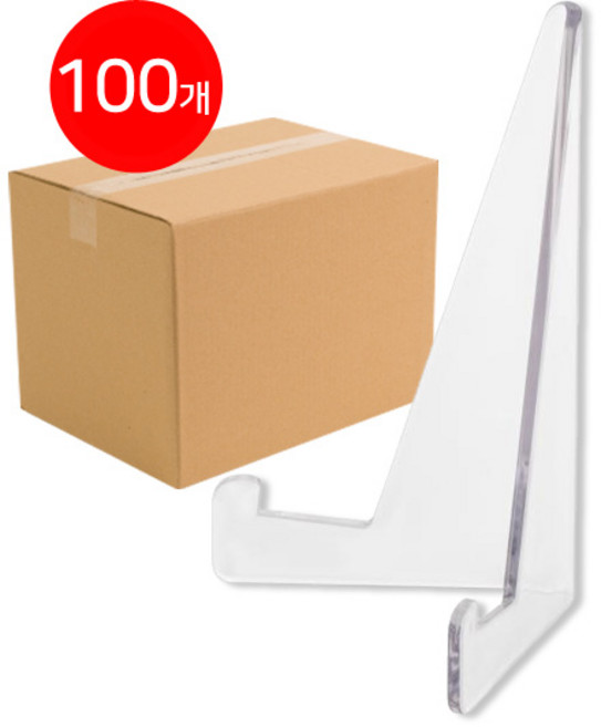 아크릴 다용도 삼각 거치대, 100개, 투명