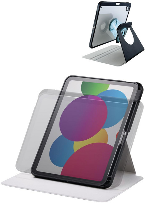 ELECOM iPad 11 인치 (A16) 2024년 모델 iPad 10.9 인치 2022년 모델 케이스 360도 회전