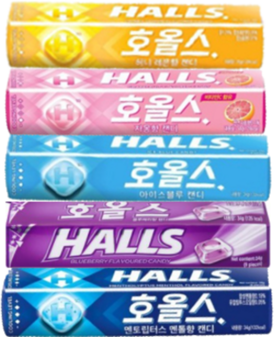 사자야 호올스 목캔디 과일사탕 박하사탕 자몽맛, 27.9g, 1개