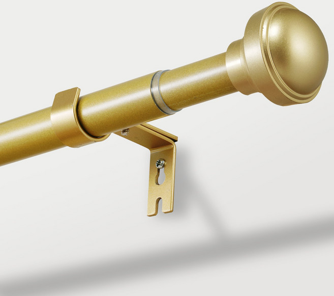 Vellichor 다용도 스테인리스 25mm 커튼봉 커텐봉 길이 조절할 수 있는 간편설치 내하중 초강력 커튼 봉 걸이막대, 금색