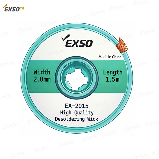 엑소 솔더윅 납흡취선 2.0mm X 1.5m 납땜 제거, 1개, EA-2015