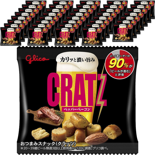 글리코 크래츠 페퍼 베이컨 맛, 40개, 14g