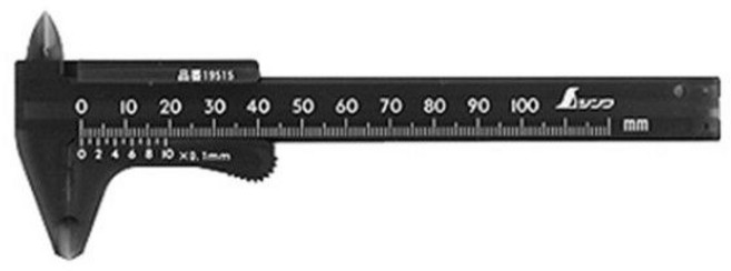 신와 버니어캘리퍼스-플라스틱(미니) S-19515., 1개