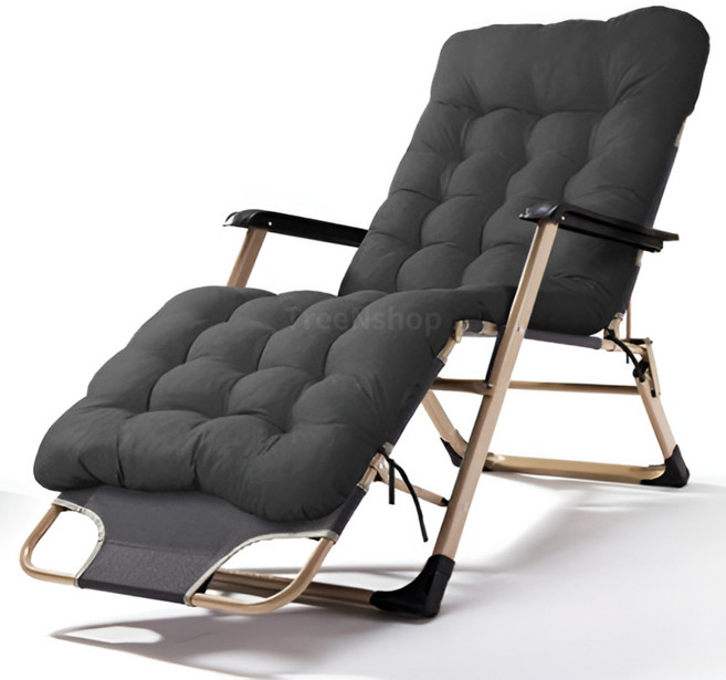 접이식 리클라이너의자 전용쿠션 푹신한 무중력의자 커버, 전용쿠션(의자미포함) 블랙, 1개