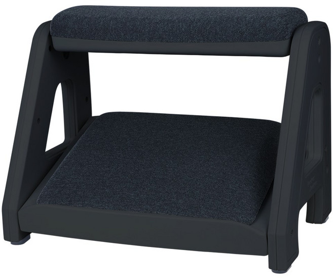 피치트렌디 풋쉬풋쉬 발받침대 사무실 사무용 국산 발받침 컴퓨터 책상 다리받침대 수유발판, 블랙, 블랙